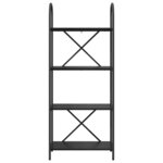 vidaXL Étagère Chêne noir 60 x 30 x 146 cm Bois d'ingénierie