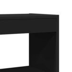 vidaXL Bibliothèque Noir 80 x 30 x 198 cm Bois d'ingénierie