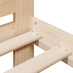 vidaXL Cadre de lit sans matelas 120x200 cm bois de pin massif