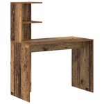 vidaXL Bureau 2 Pièces Bois ancien