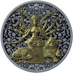 Pièce de monnaie en Argent 2000 Francs g 31.1 (1 oz) Millésime 2026 Hindu Religion DURGA (PRÉCOMMANDE)