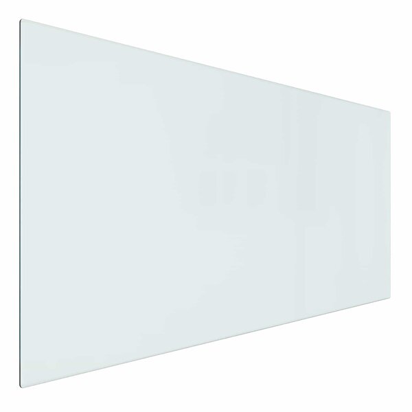 vidaXL Plaque en verre de cheminée Transparent 100 x 50 cm Verre