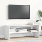 vidaXL Meuble TV Blanc 100 x 40 x 40 cm Aggloméré