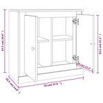 vidaXL Buffet blanc 70x35 5x67 5 cm bois d'ingénierie