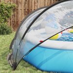 vidaXL Dôme de piscine Transparent 336 x 322 x 160 cm PVC