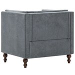 vidaXL Fauteuil gris tissu