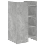 vidaXL Buffet gris béton 45x35x75 cm Bois d'ingénierie