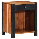 vidaXL Cabinet de chevet Marron 40 x 35 x 50 cm Bois d'acacia massif