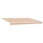 vidaXL Cadre de store manuel avec LEDs Bleu Orange Blanc 4 × 3 m