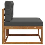 vidaXL Sofa de milieu extérieur Naturel