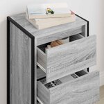 vidaXL Buffet Gris Sonoma 42 x 36 x 75.5 cm Bois d'ingénierie