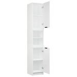 vidaXL Armoire de salle de bain blanc 32x34x188 5 cm bois d'ingénierie
