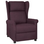 vidaXL Fauteuil inclinable Violet Tissu
