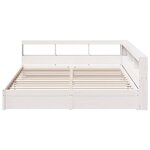 vidaXL Lit bibliothèque sans matelas 160x200 cm bois massif de pin