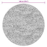 vidaXL Tapis doux à poils moyens et lavable HUARTE Marron Ø 100 CM