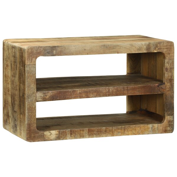 vidaXL Meuble TV 60x32x36 cm en Bois Massif de Manguier