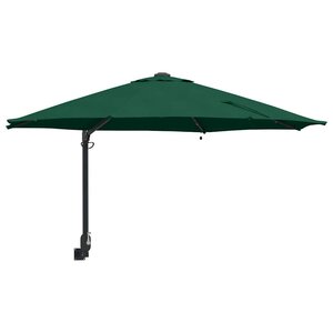 vidaXL Parasol de jardin Vert et Noir 248 x 248 x 148 cm