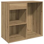 vidaXL Armoire cosmétique chêne artisanal 80x40x75cm Bois d'ingénierie