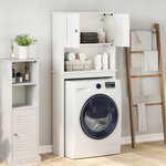 vidaXL Cabinet pour lave-linge VIGO Blanc 72 5 x 27 x 161 cm