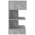 vidaXL Table de chevet Gris béton 40x35x65 cm Bois d’ingénierie