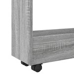 vidaXL Chariot de rangement étroit 3 niveaux sonoma gris