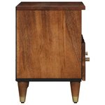 vidaXL Meuble TV avec étagère Marron Bois de manguier massif