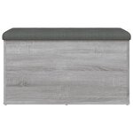 vidaXL Banc de rangement sonoma gris 82x42x45 cm Bois d'ingénierie