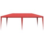 vidaXL Tente de fête Rouge 600 x 300 x 255 cm PE et acier
