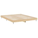 vidaXL Cadre de lit sans matelas chêne sonoma 120x200 cm