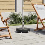 vidaXL Socle de parasol Granite 30 kg Rond Noir