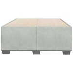 vidaXL Cadre de lit sans matelas gris clair 120x200 cm velours
