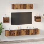 vidaXL Ensemble meuble TV 7 Pièces Bois ancien 80 x 30 x 30 cm
