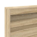 vidaXL Lit Étagère Chêne Sonoma 160x200 cm Bois d'ingénierie