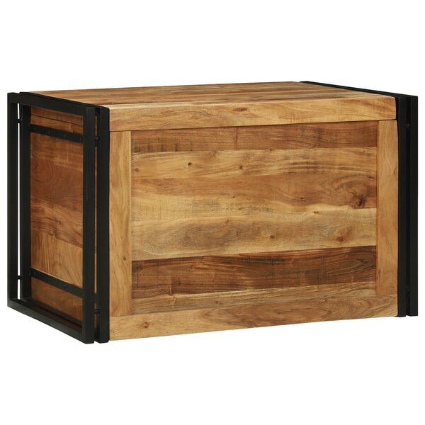 vidaXL Boîte de Rangement 80x50x50 cm Bois Massif Acacia