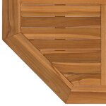 vidaXL Dessus de table 80x80x2 5 cm octogonal bois de teck massif