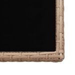vidaXL Salon de jardin avec coussins 15 Pièces Résine tressée Beige