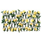 vidaXL Treillis de lierre artificiel extensible jaune 180x20 cm