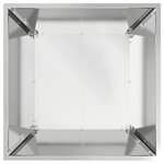 vidaXL Set de 5 Jardinières Bol de Jardin 50x50x15 cm en Acier Galvanisé