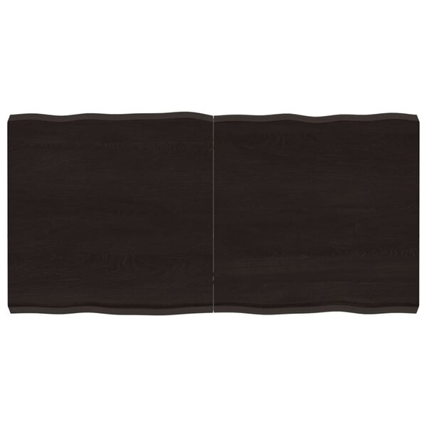 vidaXL Dessus de table bois massif traité bordure assortie