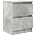 vidaXL Meuble TV gris béton 40x35x54 cm bois d'ingénierie