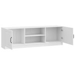 vidaXL Meuble TV Blanc brillant 150 x 31 x 47 cm Bois d'ingénierie