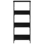 vidaXL Étagère Chêne noir 50 x 33 x 117.5 cm Bois d'ingénierie