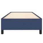 vidaXL Cadre de lit sans matelas bleu 100x200 cm tissu