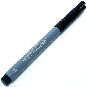 Stylo Technique PITT artist pen Pointe Brush Gris froid IV FABER-CASTELL