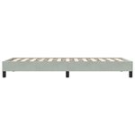 vidaXL Cadre de lit sans matelas gris clair 100x220 cm velours