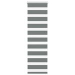 vidaXL Store zèbre gris foncé largeur du tissu 35 9 cm polyester