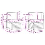 vidaXL Ensemble de canapés d'extérieur 5 pc Naturel