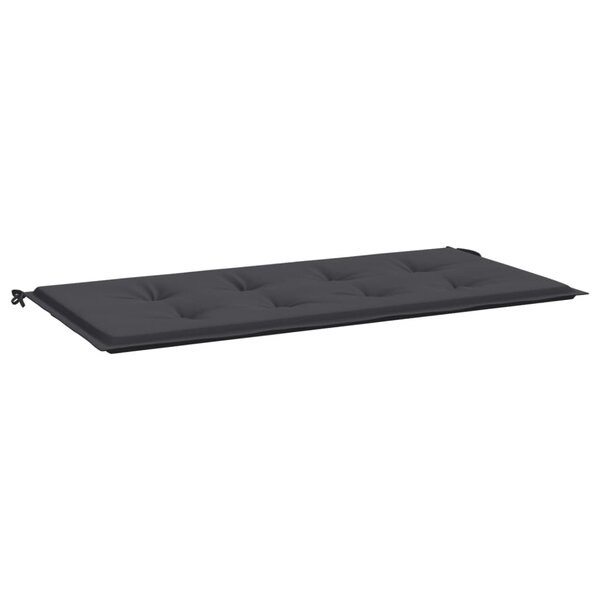 vidaXL Coussin de banc de jardin noir 100x50x4 cm tissu oxford