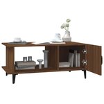 vidaXL Table basse Chêne marron 90x50x40 cm Bois d'ingénierie