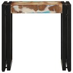 vidaXL Table basse Multicolore 40 x 40 x 38 cm Bois Recyclé Solide